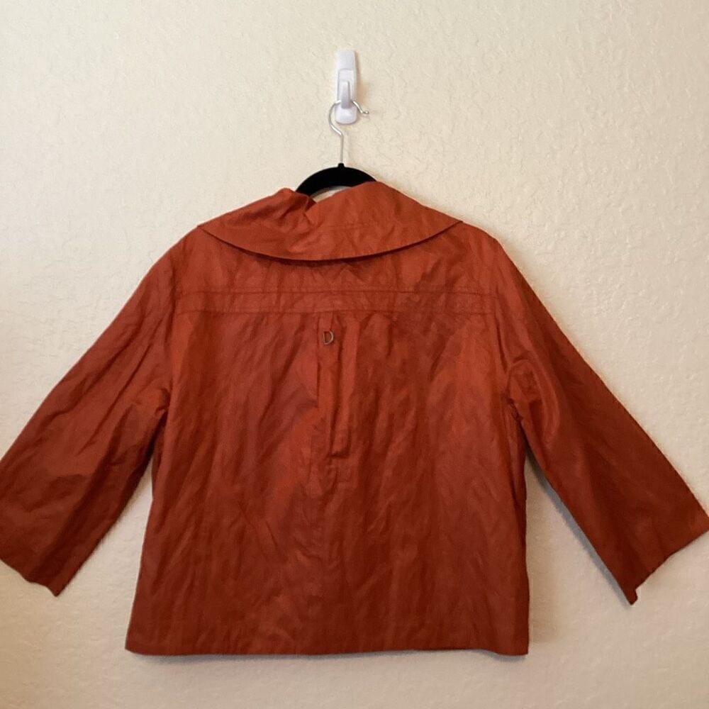 Chico’s Gorpcore Rust Cropped Jacket Size 12 - Picture 2 of 11